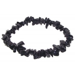 Black Tourmaline Gemstone Chip Bracelet